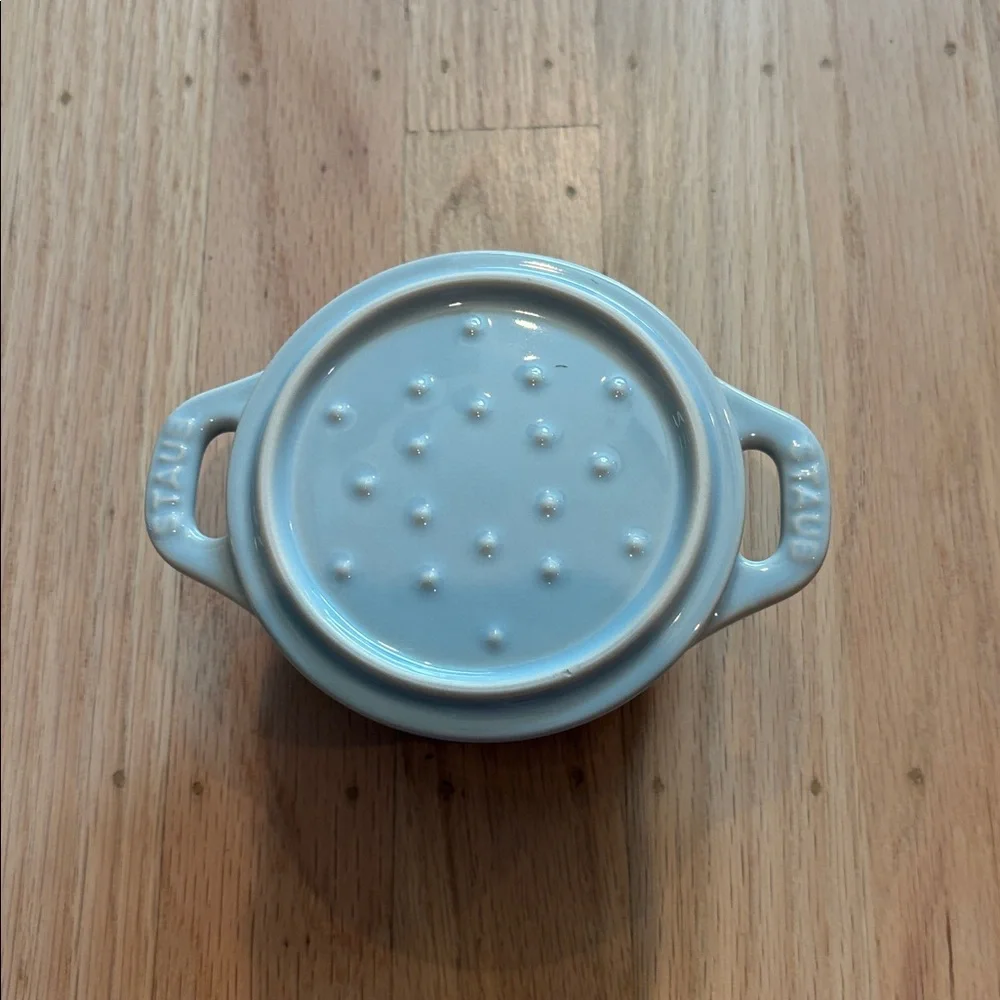 NIB Staub Light Blue Mini Cocotte